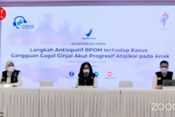 Hasil uji Praxion aman, BPOM masih cari sebab kasus ginjal akut anak