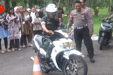 Satlantas Polresta Kendari sosialisasi keselamatan di lingkungan TNI