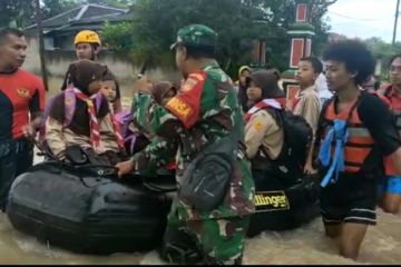 Bengawan Solo meluap, sejumlah wilayah di Sragen terendam banjir