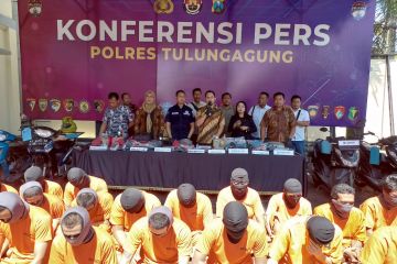 Polisi Tulungagung jerat 28 pesilat dengan pasal penganiayaan