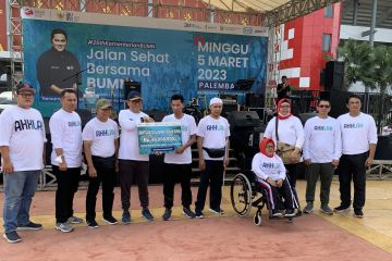 1.500 peserta antusias jalan sehat bersama BUMN di Palembang