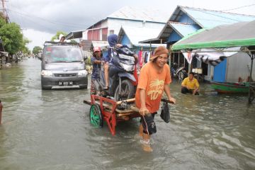Sejumlah rumah terendam banjir akibat curah hujan tinggi di Banjar