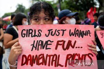 Unjuk rasa memperingati Hari Perempuan Internasional di Filipina
