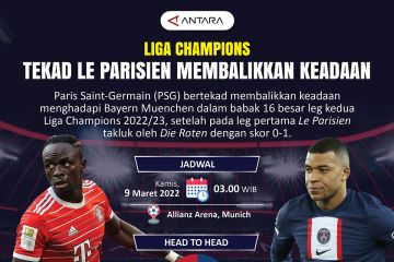 Liga Champions: Tekad Le Parisien membalikkan keadaan