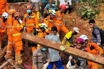 Basarnas Natuna evakuasi 30 jasad korban tanah longsor di Serasan