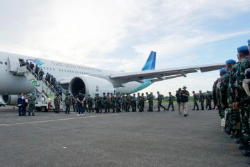 Garuda Indonesia terbangkan 2.115 pasukan perdamaian RI