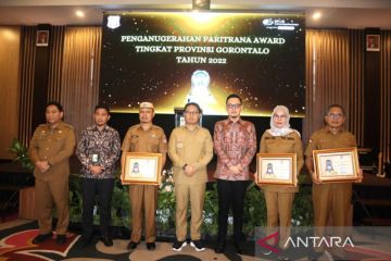 Bone Bolango raih terbaik 1 anugerah Paritrana Award tingkat provinsi