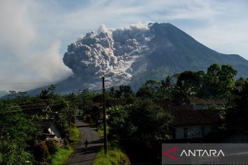 Luncuran awan panas Gunung Merapi