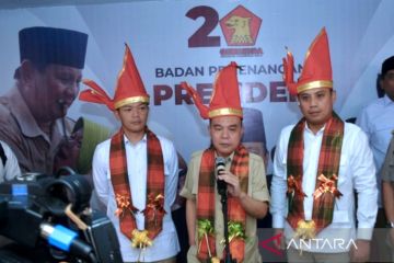 Kantor badan pemenangan Bacapres Prabowo di Sulsel diresmikan
