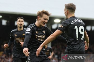 Menang 3-0 lawan Fulham, Arsenal unggul lima poin dari Manchester City