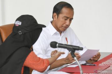 Presiden Jokowi ikuti proses Coklit data pemilih