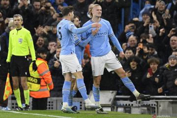 Haaland cetak lima gol, Manchester City maju ke perempat final