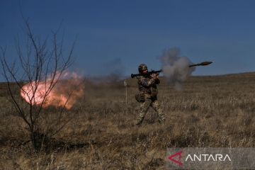 Latihan militer tentara Ukraina