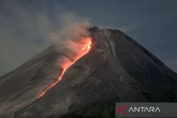 Gunung Merapi 11 kali luncurkan guguran lava pijar