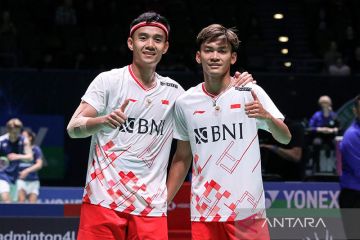 Duel Fajar/Rian vs Bagas/Fikri ramaikan perempat final All England