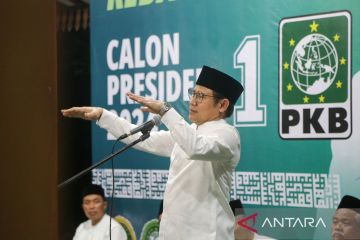 Cak Imin minta kader tetap kerja meski elektabilitas PKB masuk 3 besar