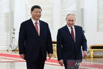 Pertemuan Presiden Rusia Vladimir Putin dengan Presiden China Xi Jinping