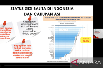 KemenPPPA: Meski trennya naik pemberian ASI eksklusif belum merata