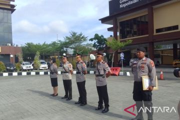 Kapolresta Samarinda pimpin sertijab Kasat Samapta dan Kapolsek Sungai Pinang