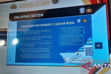 Polri-Kemenhub berlakukan delaying system cegah penumpukan di Merak