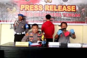 Polres Halmahera Tengah tangkap pelaku pengancaman pakai senjata