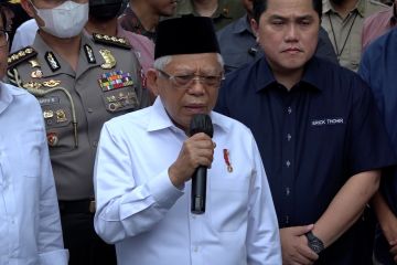 Ini masukan Wapres Ma’ruf Amin saat kunjungi lokasi kebakaran