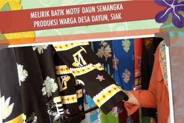 Melirik batik motif daun semangka produksi warga Desa Dayun, Siak