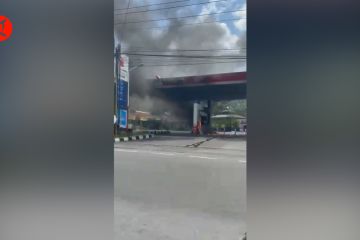Mesin di SPBU Baledono Magelang terbakar