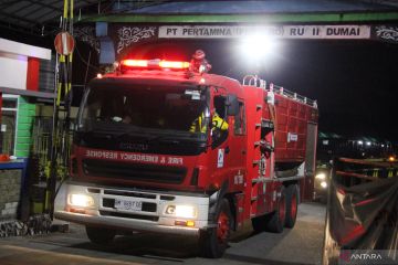 Penanganan ledakan di Kilang Minyak Putri Tujuh Pertamina Dumai