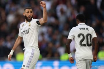 Benzema borong tiga gol, Real Madrid libas Valladolid 6-0