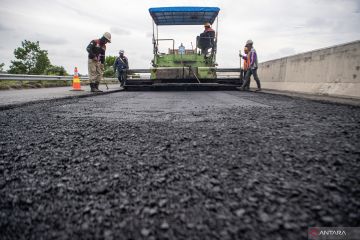 Perbaikan Jalan Tol Kayu Agung-Palembang