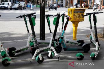Mayoritas warga Paris tolak penggunaan skuter listrik di jalanan