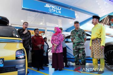 FOTO - Pengoperasian Stasiun Pengisian Kendaraan Listrik Umum di Dumai&nbsp;