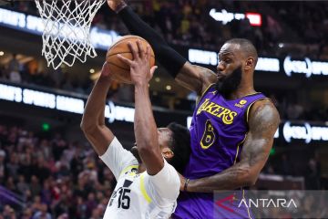 LeBron telah "kembali", Lakers pastikan kemenangan atas Jazz