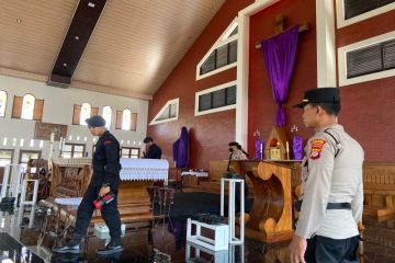 Polres Kulon Progo sterilisasi empat gereja jelang  perayaan Paskah