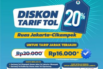 Jasa Marga berlakukan diskon 20 persen tarif terjauh mudik Lebaran