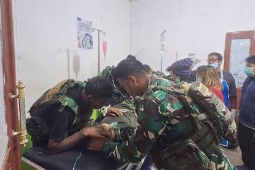 Jenazah prajurit korban penembakan KKB dievakuasi ke Timika