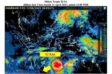 BMKG: Siklon tropis Ilsa menjauhi wilayah Indonesia