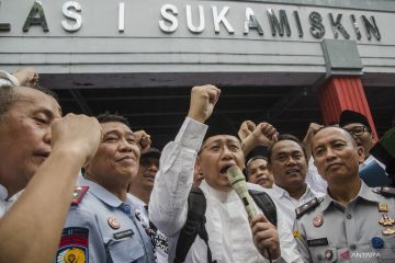 Anas Urbaningrum bebas dari penjara