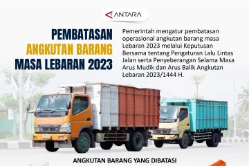 Pembatasan angkutan barang pada masa Lebaran 2023