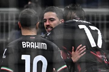 Olivier Giroud cetak trigol, AC Milan menang telak 5-1 atas Sampdoria