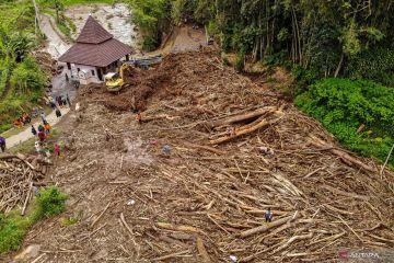 Banjir bandang di Malang memutus saluran irigasi