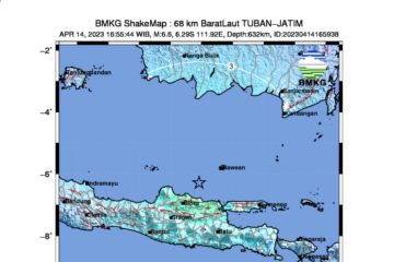 Gempa magnitudo 6,6 di Jatim terasa hingga Bali