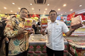 Bulog pasok daging kerbau beku Rp80.000/kg di Alfamidi