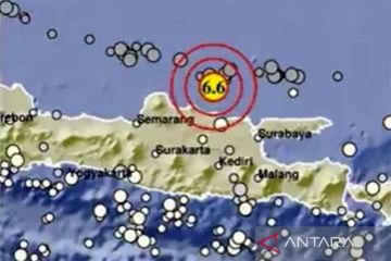 BNPB: Gempa berkekuatan M 6,6 dirasakan Jatim hingga Jabar