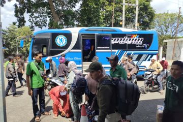 Pergerakan pemudik di Terminal Rajabasa meningkat pada H-7