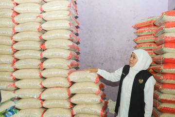 Gubernur Jatim salurkan cadangan pangan 102.753 ton beras