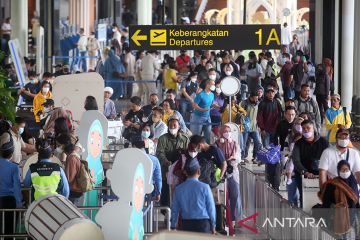 Arus mudik di Bandara Soekarno Hatta