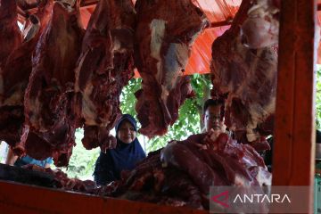 FOTO - Harga daging jelang tradisi meugang Idul Fitri