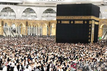 Suasana malam ramadhan di Masjidil Haram